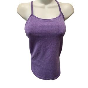 Ivivva By Lululemon Teen Girl Power Racerback Tank Sz 14 Seamless Shelf Bra